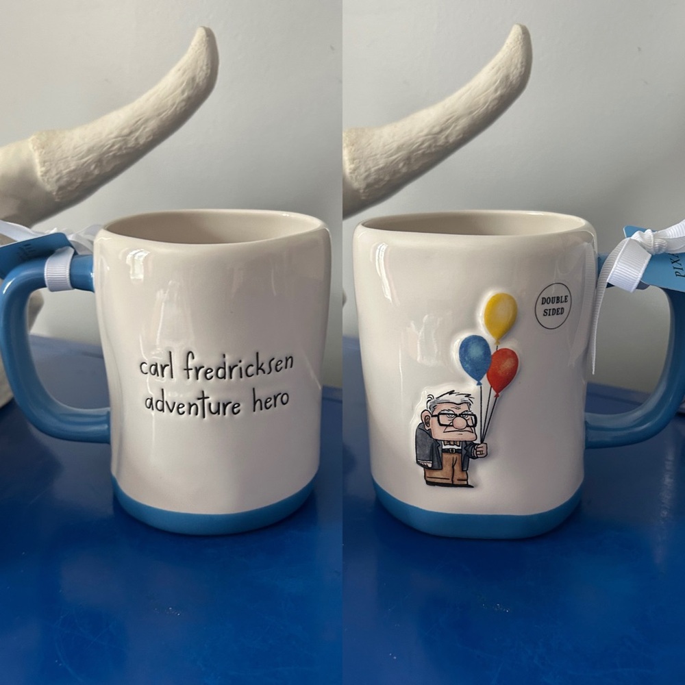 Rae Dunn Disney Pixar Up Carl Fredricksen Adventure Hero Balloons Mug - Picture 1 of 7